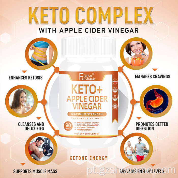 Shecome Keto Capsules Vinagre de maçã para perda de peso
